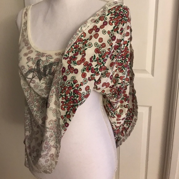 Billabong Au Revoir Trapeze Swing Floral Tank Top Sz Small - Picture 3 of 3